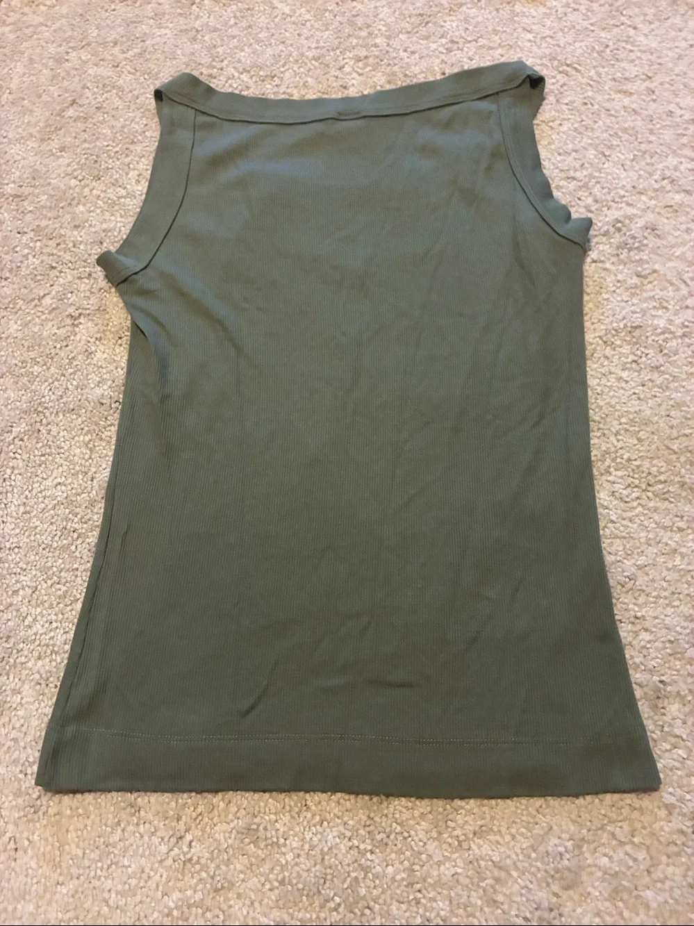 “Green Day” Band Olive Graphic Tank Top with Winged Heart